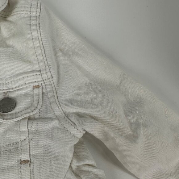 Baby Gap White Button Down Demin Jackets Size 12-18 Months - Picture 3 of 9